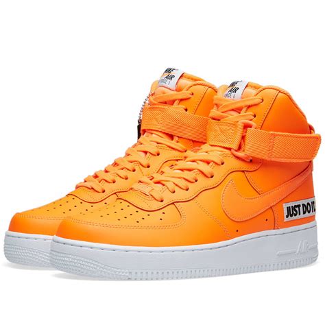 nike air force hoch schwarz orange|air force 1 high sneakers.